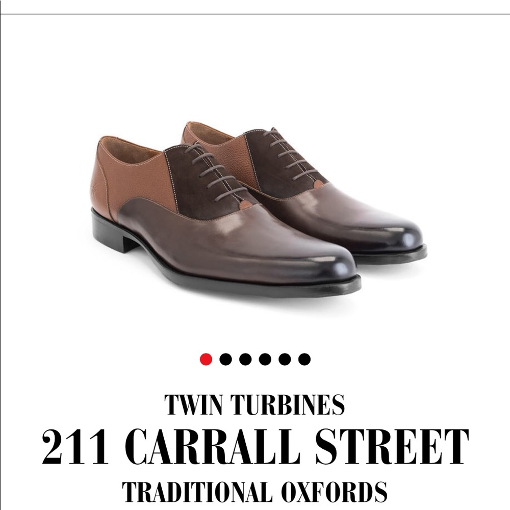 Fluevog Carrall St twin turbines in brown multi